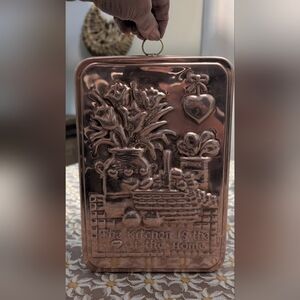 Cottagecore vintage copper wall hanging The kitchen is the ❤️ of the home